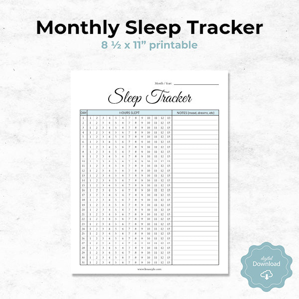 Sleep Tracker • The Printables