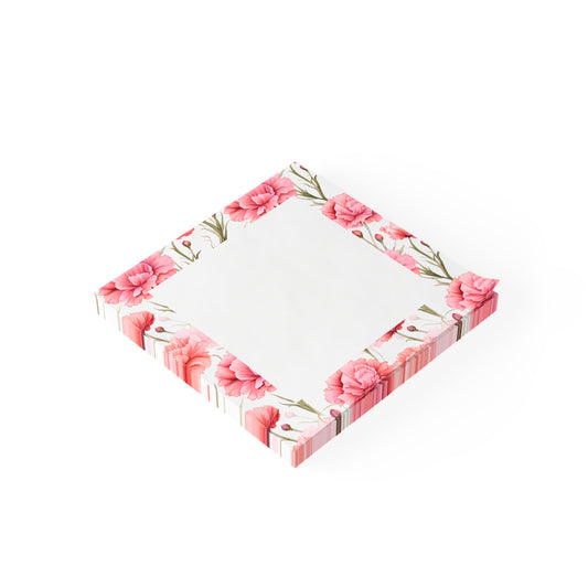 Pastel Blooms Carnation Post-it® Sticky Note Pads (3" x 3")