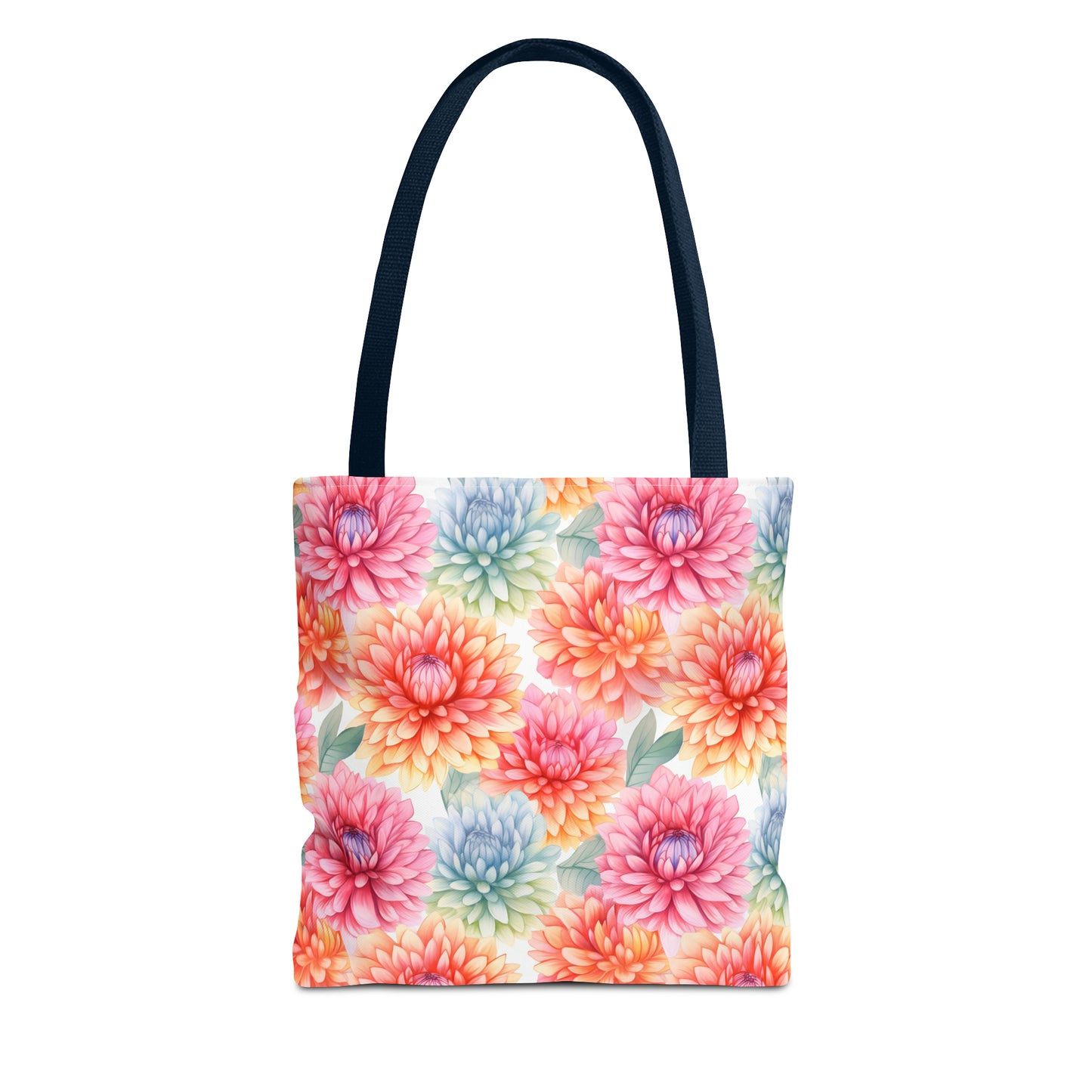Pastel Blooms Chrysanthemum Tote Bag (13" x 13")
