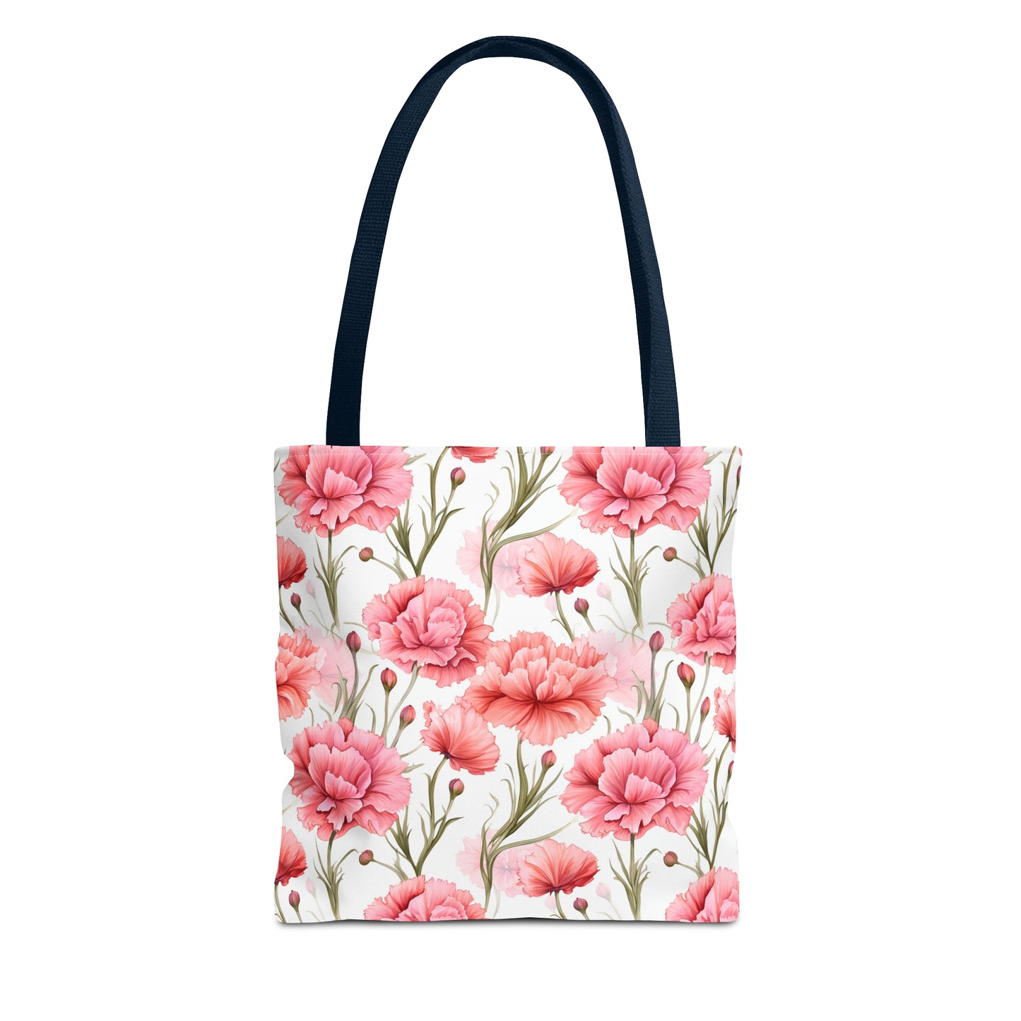 Pastel Blooms Carnation Tote Bag (13" x 13")