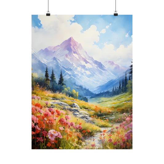 Spring Blossoms Premium Matte Vertical Poster - Available in 3 Sizes