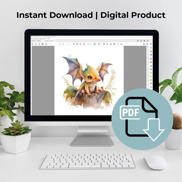 adorable dinosaur clip art instant digital download