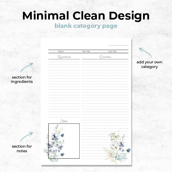 arctic blooms minimal clean design blank category page