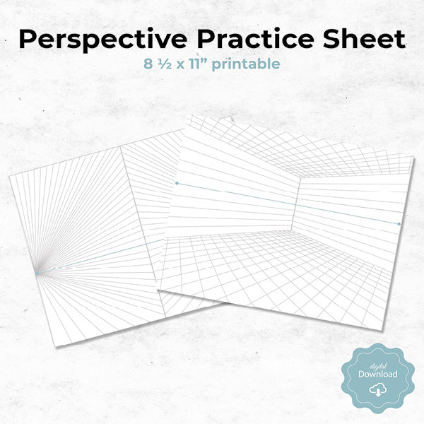 perspective practice sheets printable
