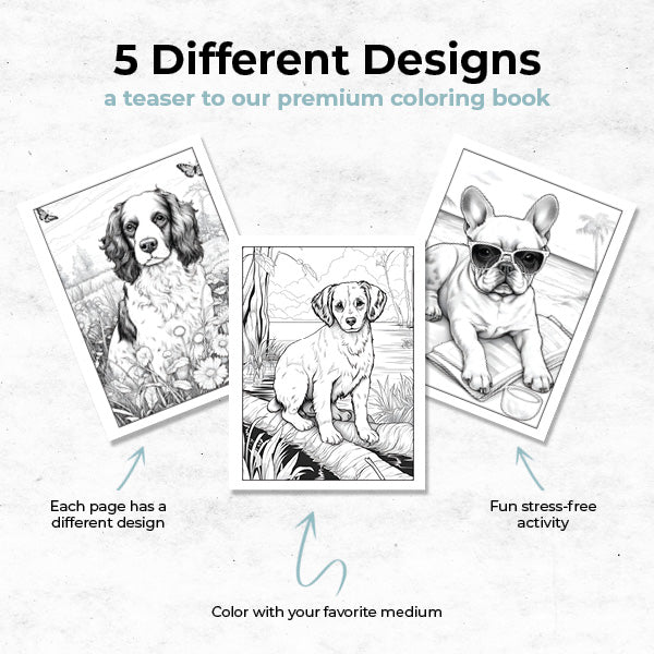 a teaser to our premium coloring book Pawsome Pals