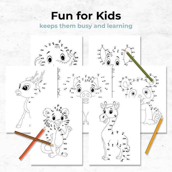 wildlife adventures animal dot to dot activity book fun for kids
