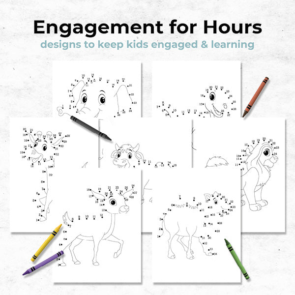 wildlife adventures animal dot to dot activity book keep kids engaged and learning